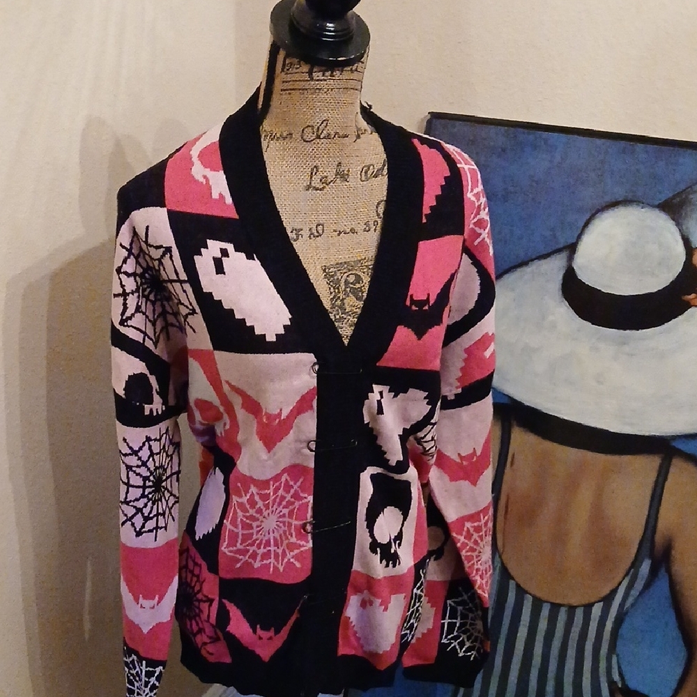 The Grave Girls Patchwork Knit Cardigan